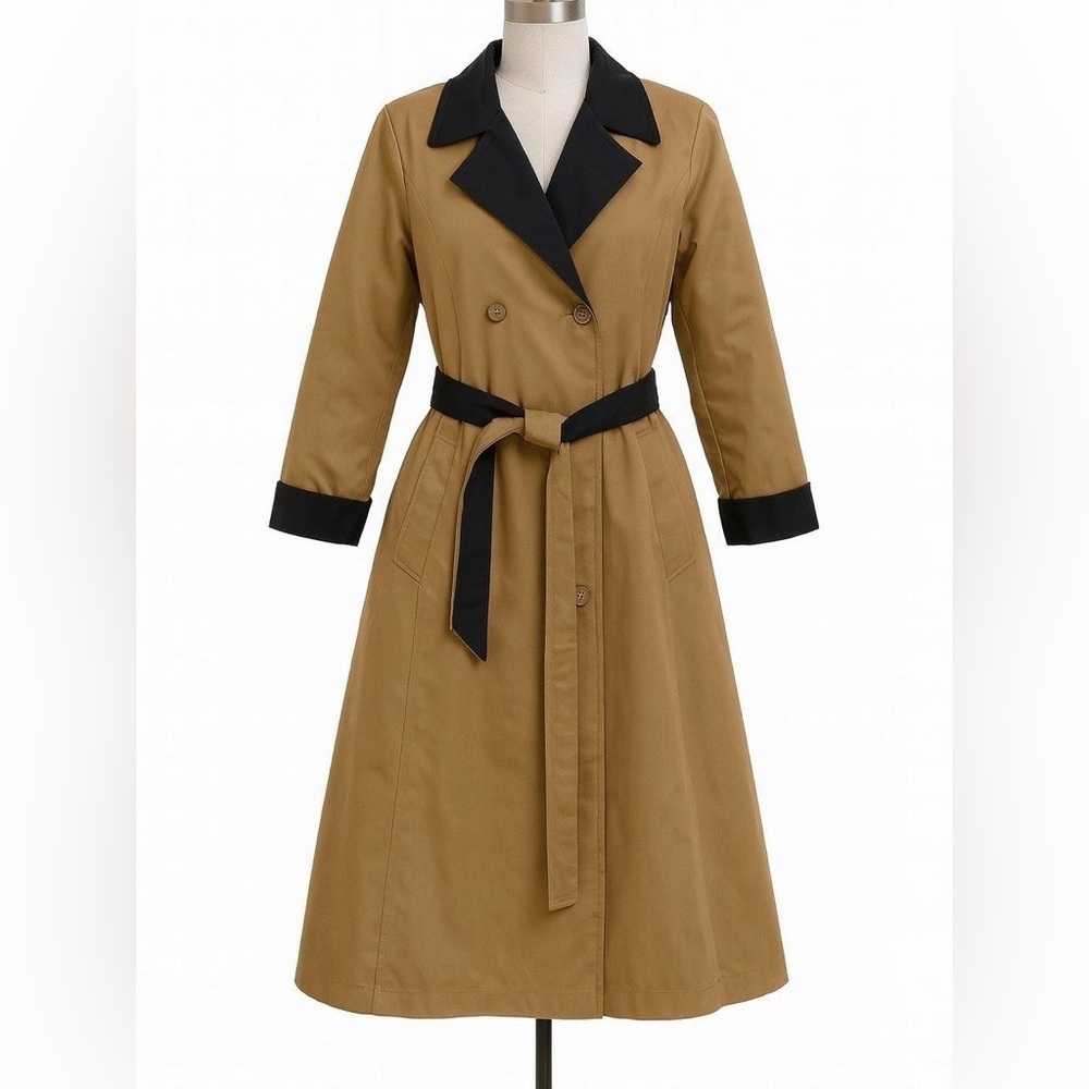 Vintage Misty Harbor Trench Coat - Women's Size 18